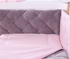 Дитячий постільний комплект Veres Velour Taupe-rose 5 одиниць